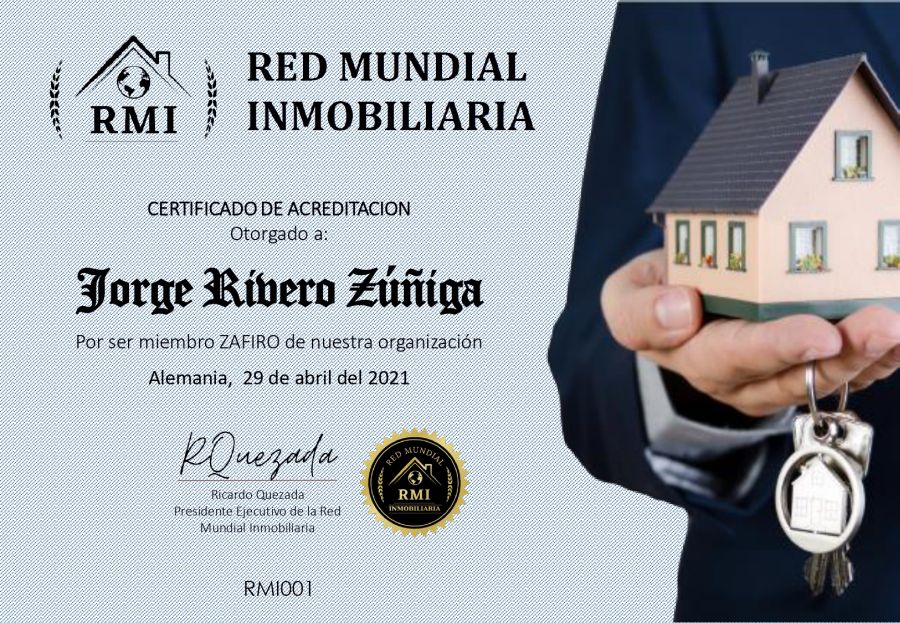 Certificado de Acreditación de Jorge Rivero